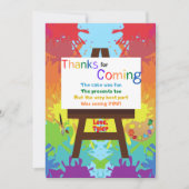 Kunstenaar bedankt kaart (Voorkant)