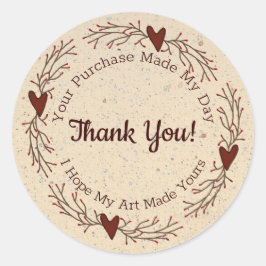 Kunstenaar bedankt voor je Sticker voor de aankoop