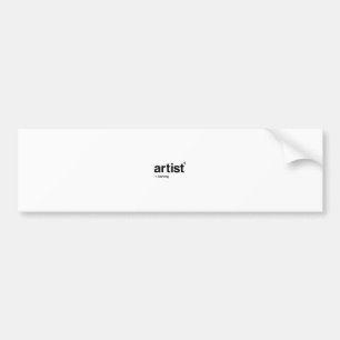 kunstenaar bumpersticker