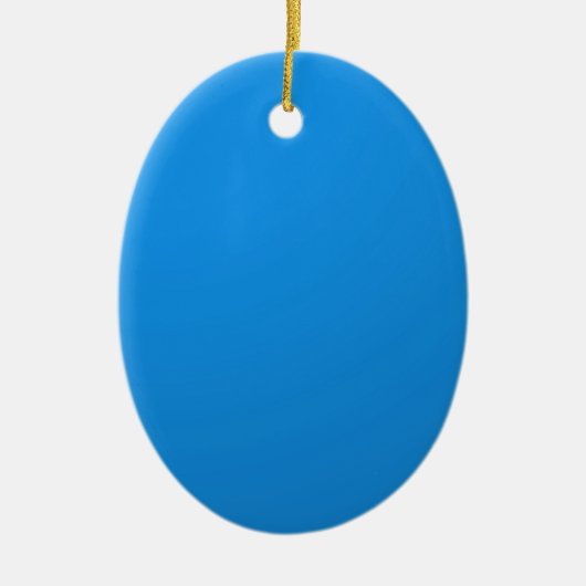 Kunstenaar Creëer Blauwe Kleurschaduw:Voeg tekst i Keramisch Ornament (Voorkant)