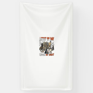 Kunstenaar Dag Heks Nacht Halloween Skelet Schilde Spandoek