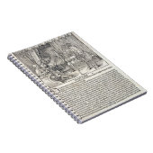 Kunstenaar die Durer's tekenmachine gebruikt om ee Notitieboek (Rechterzijde)