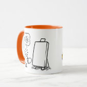 KUNSTENAAR EN CAT Mok door Jeff Willis Art (Voorkant links)