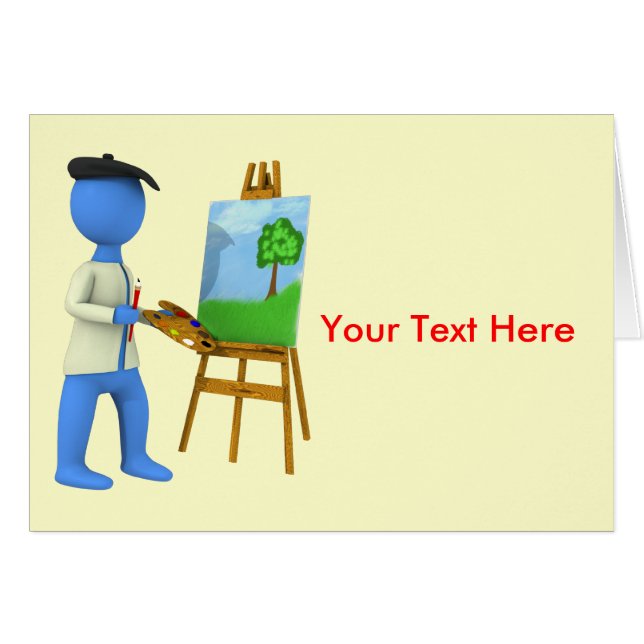 Kunstenaar en esel (Voorkant Horizontaal)