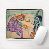 Kunstenaar en model muismat (Met muis)