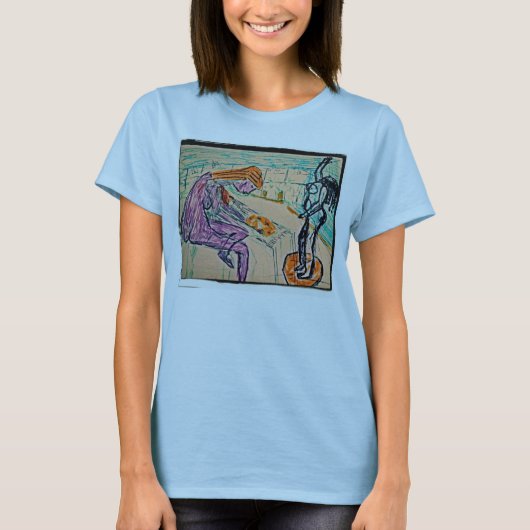 Kunstenaar en Model T-shirt (Voorkant)