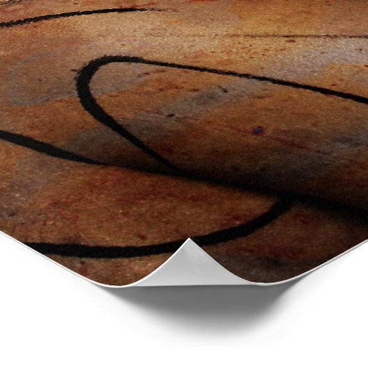 'Kunstenaar en muze' van Andrew Gettler Poster (Hoek)