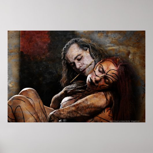 'Kunstenaar en muze' van Andrew Gettler Poster (Voorkant)