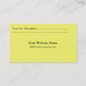 Kunstenaar, fotograaf, zazzler visitekaartje (Achterkant)