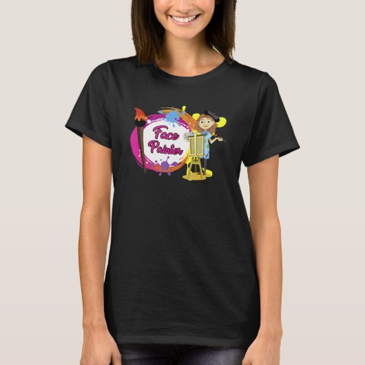 Kunstenaar Gezichten Schilder T-shirt (Voorkant)