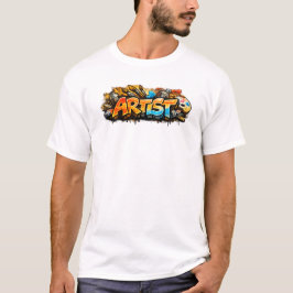 Kunstenaar Graffiti Straatkunst Ontwerp T-shirt