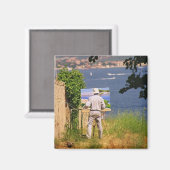 Kunstenaar in St. Tropez Magneet (Voorkant / Achterkant)