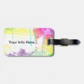 Kunstenaar in transito - ideaal Label voor creatie Bagagelabel (Achterkant horizontaal)