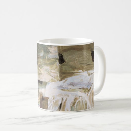 Kunstenaar in zijn atelier door John Singer Sargen Koffiemok (Voorkant rechts)