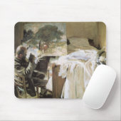 Kunstenaar in zijn atelier door John Singer Sargen Muismat (Met muis)