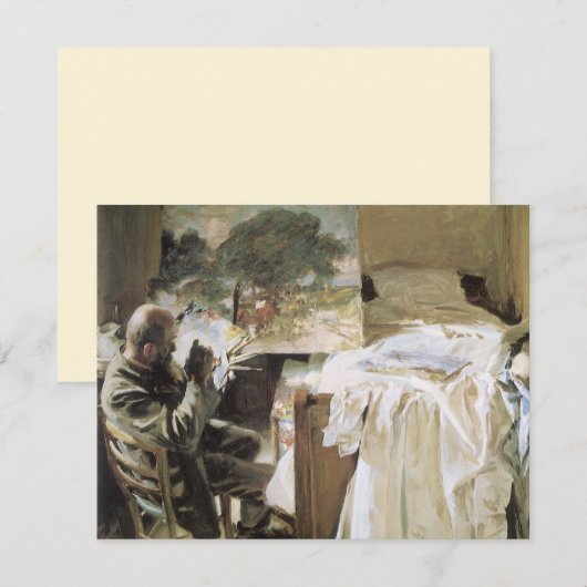 Kunstenaar in Zijn Studio door John Singer Sargent (Voorkant / Achterkant)
