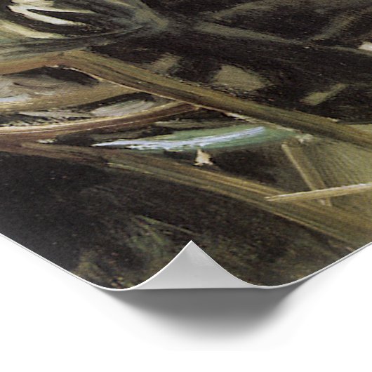 Kunstenaar in Zijn Studio door John Singer Sargent Poster (Hoek)