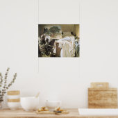 Kunstenaar in Zijn Studio door John Singer Sargent Poster (Keuken)