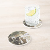 Kunstenaar in Zijn Studio door John Singer Sargent Zandsteen Onderzetter (Zijkant)