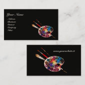 KUNSTENAAR KLEUR PALET / Schilder, Fine Art Materi Visitekaartje (Voorkant / Achterkant)