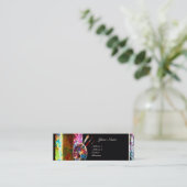 KUNSTENAAR KLEURENPALET EN BORSTELS MONOGRAM MINI VISITEKAARTJE (Staand voorkant)