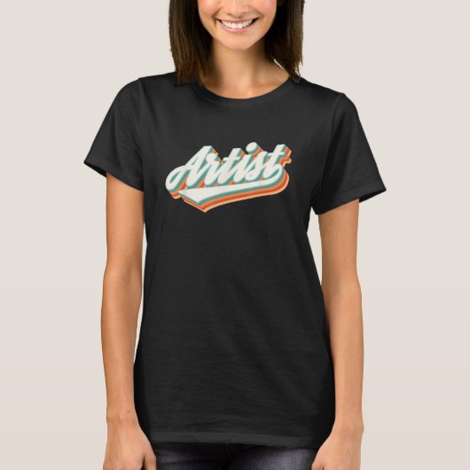 Kunstenaar Leuke Graphic T-shirt (Voorkant)