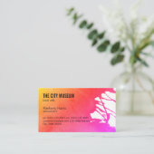 Kunstenaar (levendig) visitekaartje (Staand voorkant)