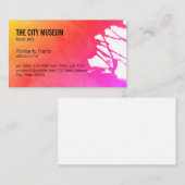 Kunstenaar (levendig) visitekaartje (Voorkant / Achterkant)