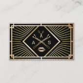 Kunstenaar maken en haar-lijst Modern Gold Art Dec Visitekaartje (Voorkant)