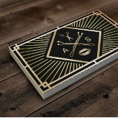 Kunstenaar maken en haar-lijst Modern Gold Art Dec Visitekaartje