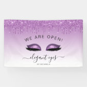 Kunstenaar maken we zijn open glitterriem-ogen Paa Spandoek (Horizontaal)