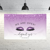 Kunstenaar maken we zijn open glitterriem-ogen Paa Spandoek