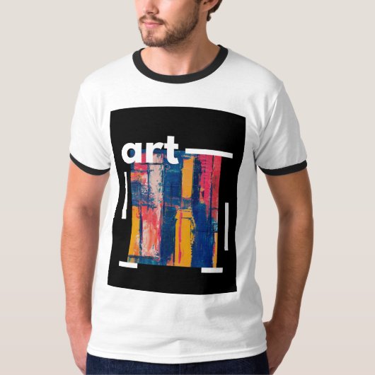 Kunstenaar mannen t-shirt (Voorkant)