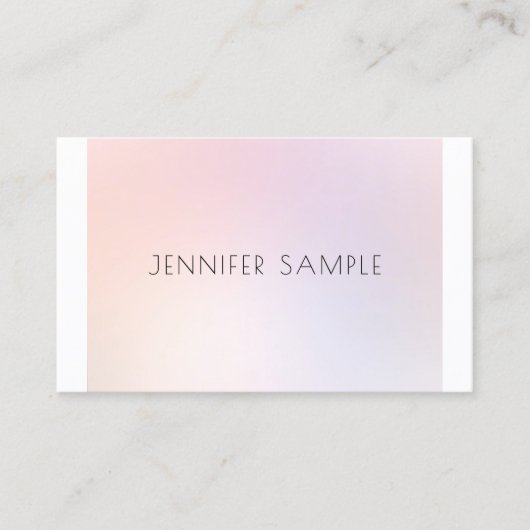 Kunstenaar met elegant design, modern, luxe visitekaartje (Voorkant)