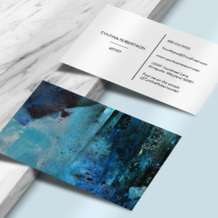 Kunstenaar Minimalistisch Elegant Eenvoudig Schild Visitekaartje