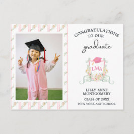 Kunstenaar Monogram Diploma Tuinbord Briefkaart