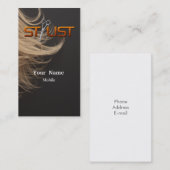 Kunstenaar omhoog maken - Haarlijst Visitekaartje (Voorkant / Achterkant)