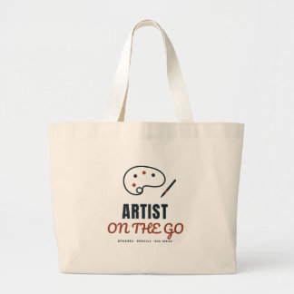 Kunstenaar Onderweg Kunstbenodigdheden Schilder Cr Grote Tote Bag