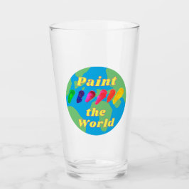 Kunstenaar ontwerper creatieve Schilder de wereld  Glas