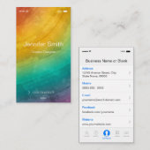 Kunstenaar/Ontwerper - Eenvoudige generieke stijl  Visitekaartje (Voorkant / Achterkant)