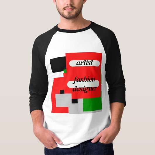 kunstenaar ontwerper t-shirt (Voorkant)