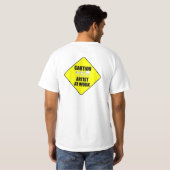 kunstenaar op werkbord t-shirt (Achterkant volledig)