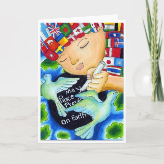 Kunstenaar Pitchapa ~ Leeftijd 11 ~ Thailand Kaart (Voorkant)