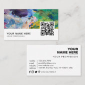 kunstenaar QR Code Visitekaartje (Voorkant / Achterkant)