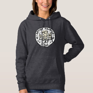 Kunstenaar Schilder Kat Grappige Kat Grafisch - Ku Hoodie