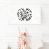 Kunstenaar Schilder Kat Grappige Kat Grafisch - Ku Spandoek (Insitu)