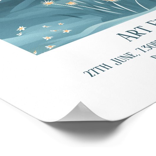 Kunstenaar schilder Kunst Tentoonstelling Promotio Poster (Hoek)