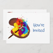 Kunstenaar Schilder Thema Verjaardag Kaart (Voorkant / Achterkant)