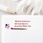 Kunstenaar Schilders Splatter Geschilderd Penseel Etiket (Insitu)