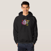 Kunstenaar Staart Schilder Hoodie (Voorkant volledig)